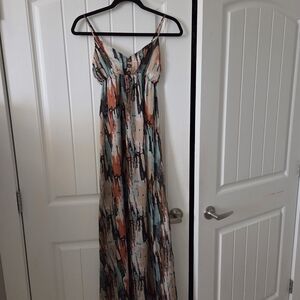 Elegant Multicolor Maxi Dress